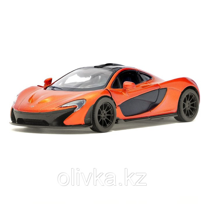 Машина металлическая McLaren P1, масштаб 1:36, открываются двери, инерция, цвет оранжевый