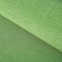 Бумага для упаковок и поделок, гофрированная, нефрит, зелёная, однотонная, двусторонняя, рулон 1 шт., 0,5 х