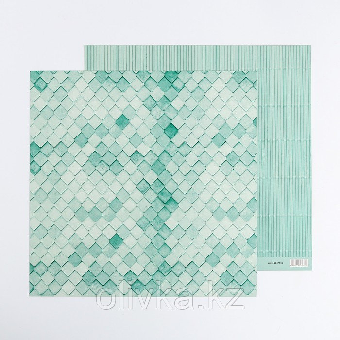 Кардсток "Мятный", 30 × 30 см