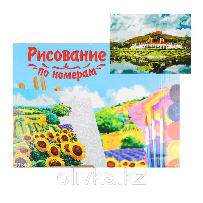 Картина по номерам на холсте 30 × 40 см, «Живописный вид»