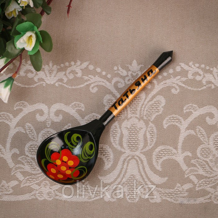 Ложка сувенирная, именная "Татьяна", хохлома