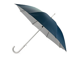 Зонт-трость полуавтомат Майорка, синий/серебристый