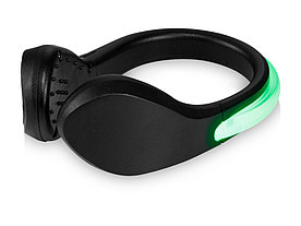 Светодиодный клип для обуви Usain, черный/светло-зеленый