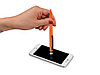 Ручка-стилус металлическая шариковая Poke, оранжевый/черный, фото 4