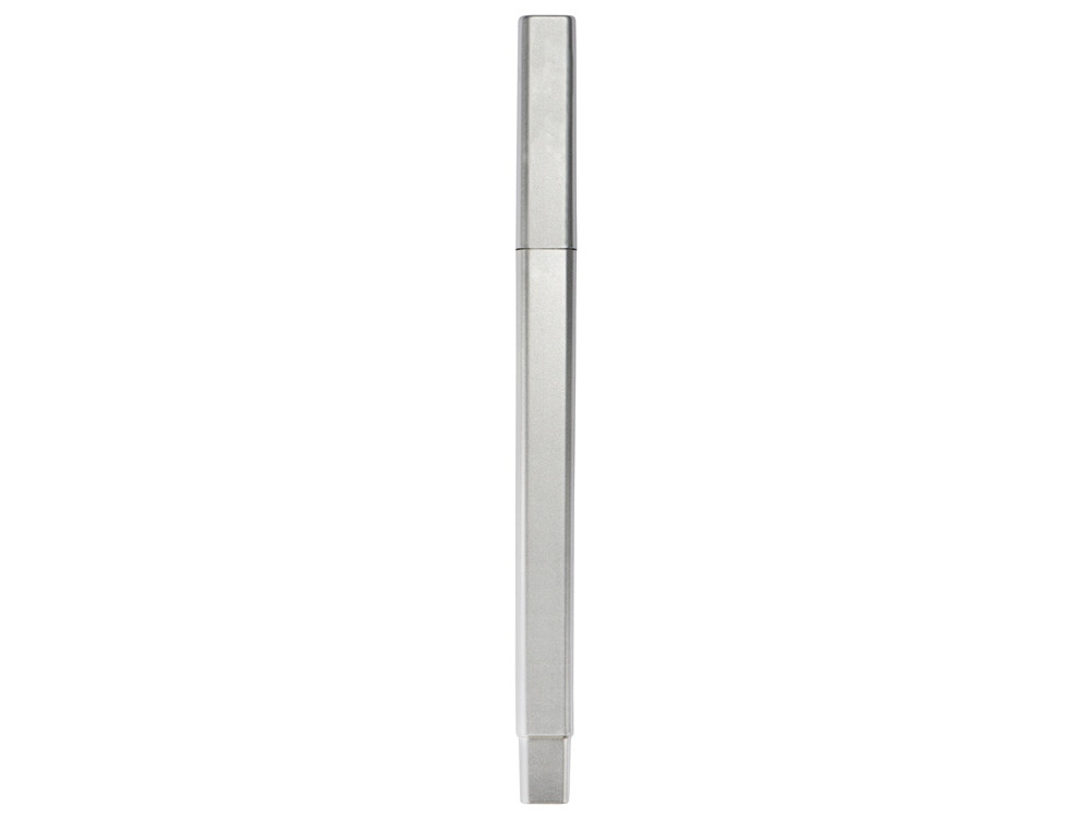 Ручка шариковая пластиковая Quadro, квадратный корпус, серебристый - фото 5 - id-p76909951