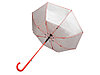 Зонт-трость Silver Color полуавтомат, красный/серебристый, фото 3