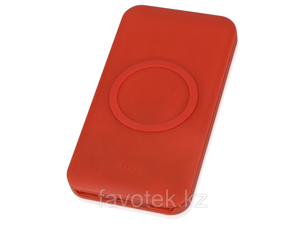 Портативное беспроводное зарядное устройство Impulse, 4000 mAh, красный