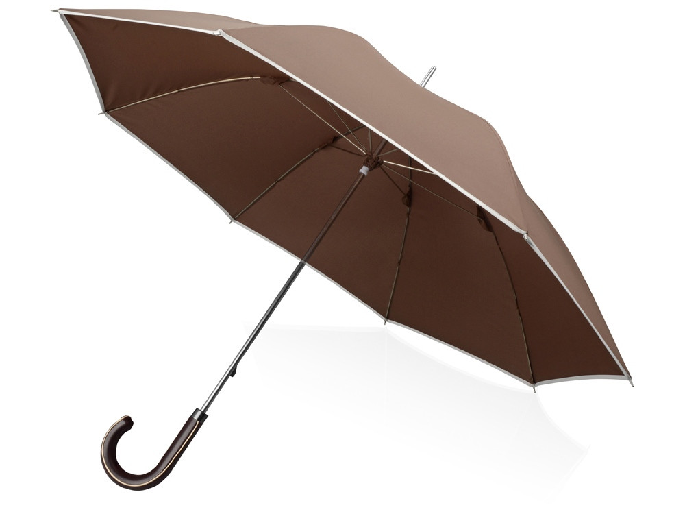 Зонт-трость Ривер, механический 23, коричневый (Р) - фото 1 - id-p76910221
