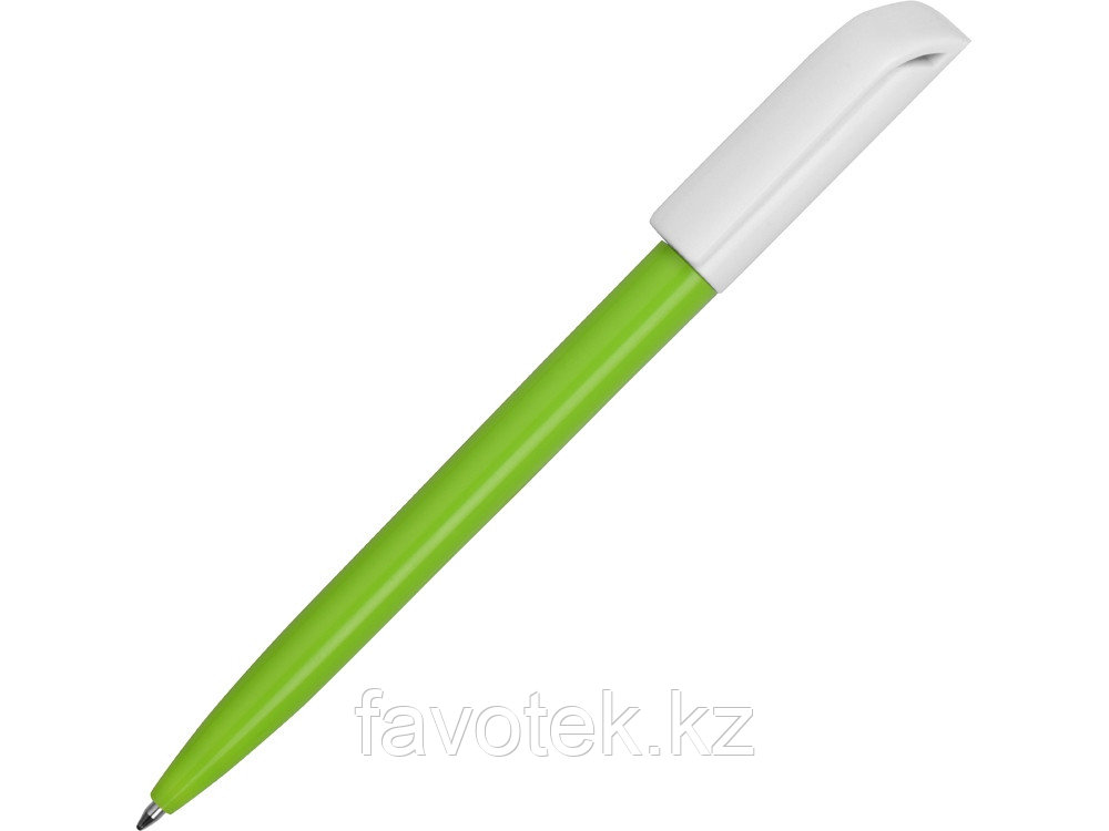 Ручка пластиковая шариковая Миллениум Color BRL, зеленое яблоко/белый