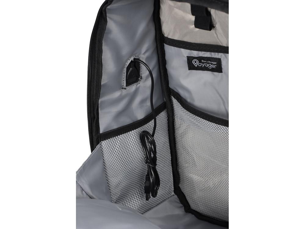 Противокражный водостойкий рюкзак Shelter для ноутбука 15.6 '', черный - фото 4 - id-p76909543
