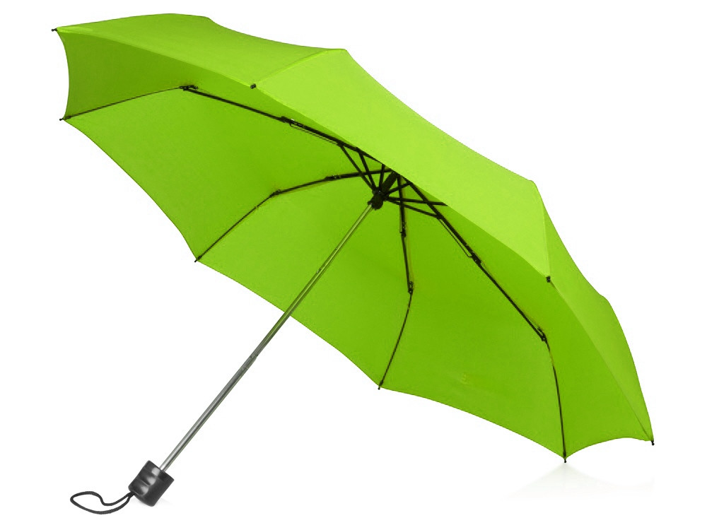 Зонт складной Columbus, механический, 3 сложения, с чехлом, зеленое яблоко - фото 1 - id-p76908915