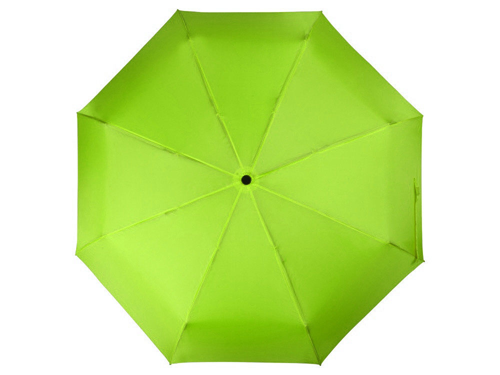Зонт складной Columbus, механический, 3 сложения, с чехлом, зеленое яблоко - фото 5 - id-p76908915