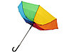 23-дюймовый ветрозащитный полуавтоматический зонт Sarah,  радужный, фото 4