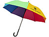23-дюймовый ветрозащитный полуавтоматический зонт Sarah,  радужный, фото 7