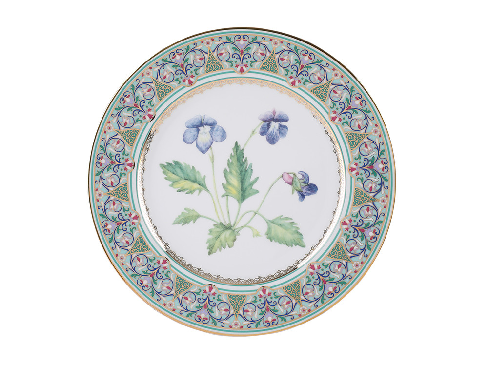 Декоративная тарелка Фиалка. Императорский фарфор