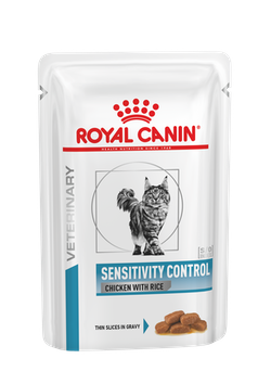 Royal Canin Sensitivity Control Chicken with Rice в соусе, влажный корм для кошек при пищевой аллергии