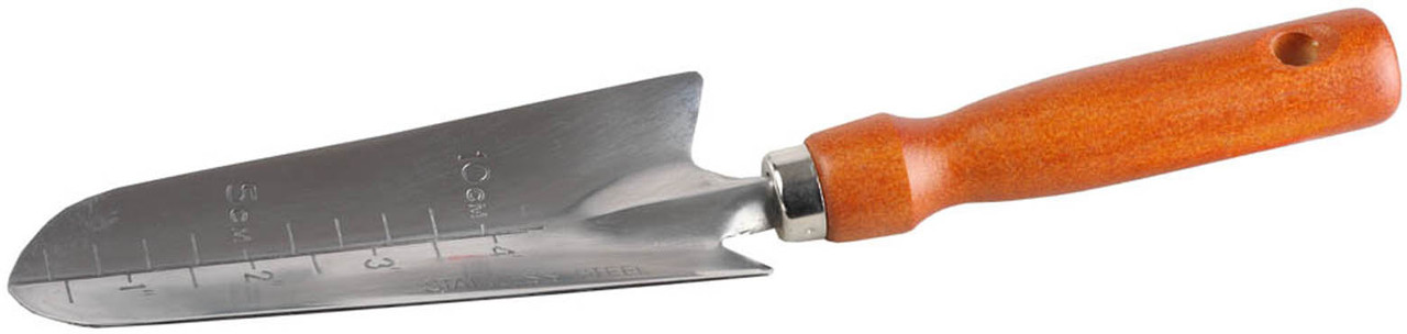 Совок посадочный, Grinda, 290 мм, нержавеющая сталь, деревянная ручка (8-421113_z01)