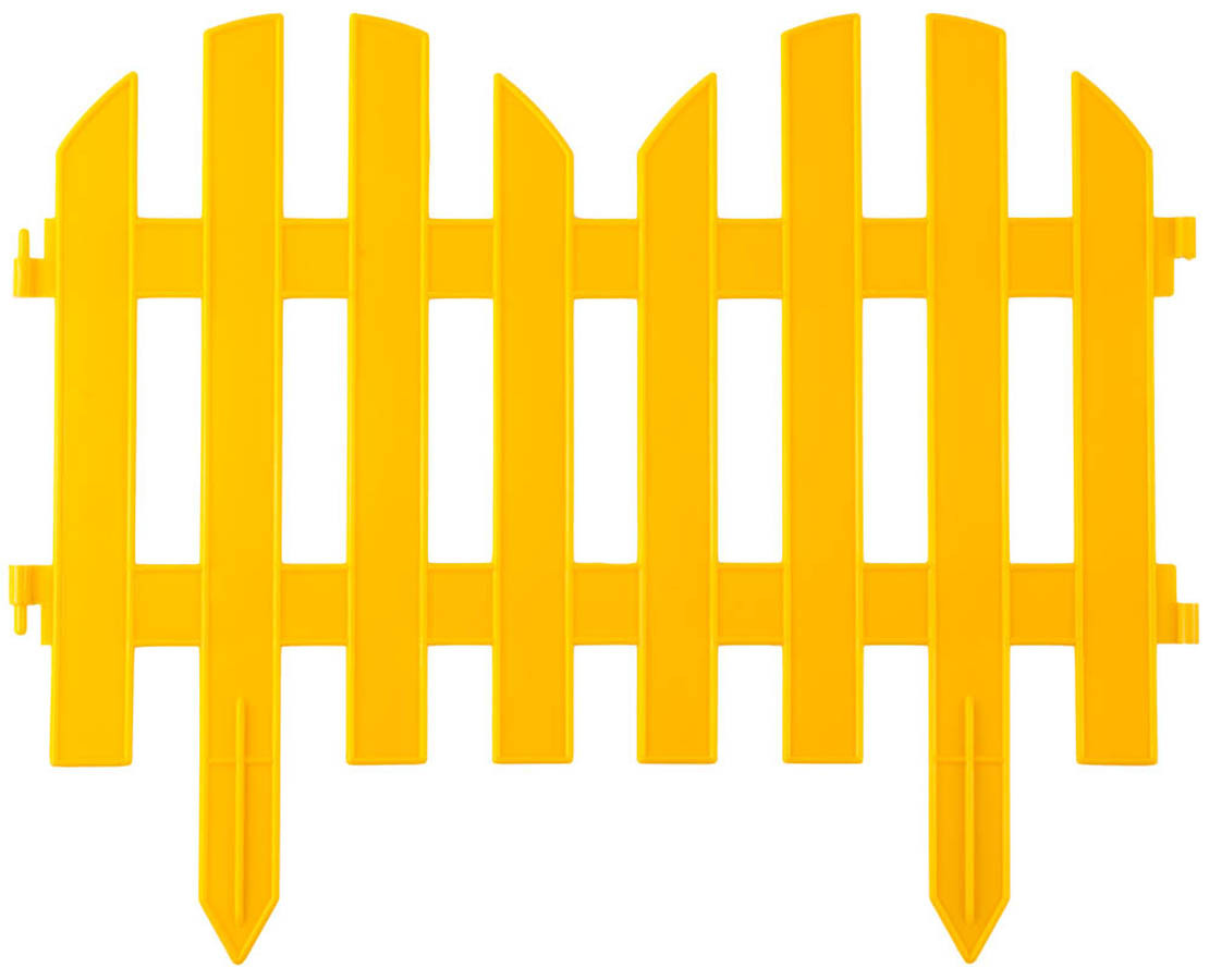 Забор декоративный ПАЛИСАДНИК, Grinda, 28х300 см, желтый (422205-Y) - фото 1 - id-p76937896