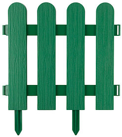 Забор декоративный ШТАКЕТНИК, Grinda, 29х224 см, зеленый (422209-G)