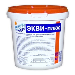 Порошок для повышения уровня pH Маркопул "ЭКВИ-плюс" (ведро, 0,5 кг)