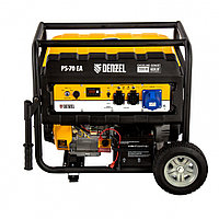 Генератор бензиновый PS 70 EA, 7,0 кВт, 230В, 25л, коннектор автоматики, электростартер// Denzel, фото 1