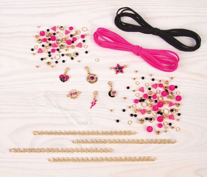 Make It Real Набор для создания браслетов с кристаллами Swarovski, Черный и Розовый - фото 2 - id-p76930211