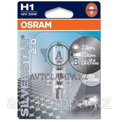 64150SV2 H1 55W 12V P14.5S 10X10X1 1A OSRAM