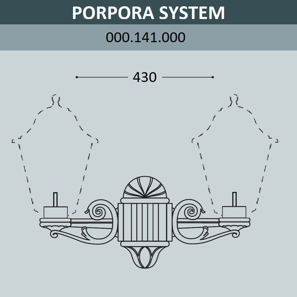 FUMAGALLI парк жарығына арналған консоль FUMAGALLI PORPORA SYS 000.141.000.A0 - фото 1 - id-p77037040