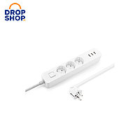 Удлинитель Xiaomi Mi Power Strip EU (3 розетки + 3 USB-port)