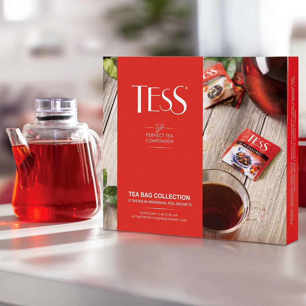 Набор подарочный TESS пакетированного чая 60пак 12 видов - фото 2 - id-p47907020