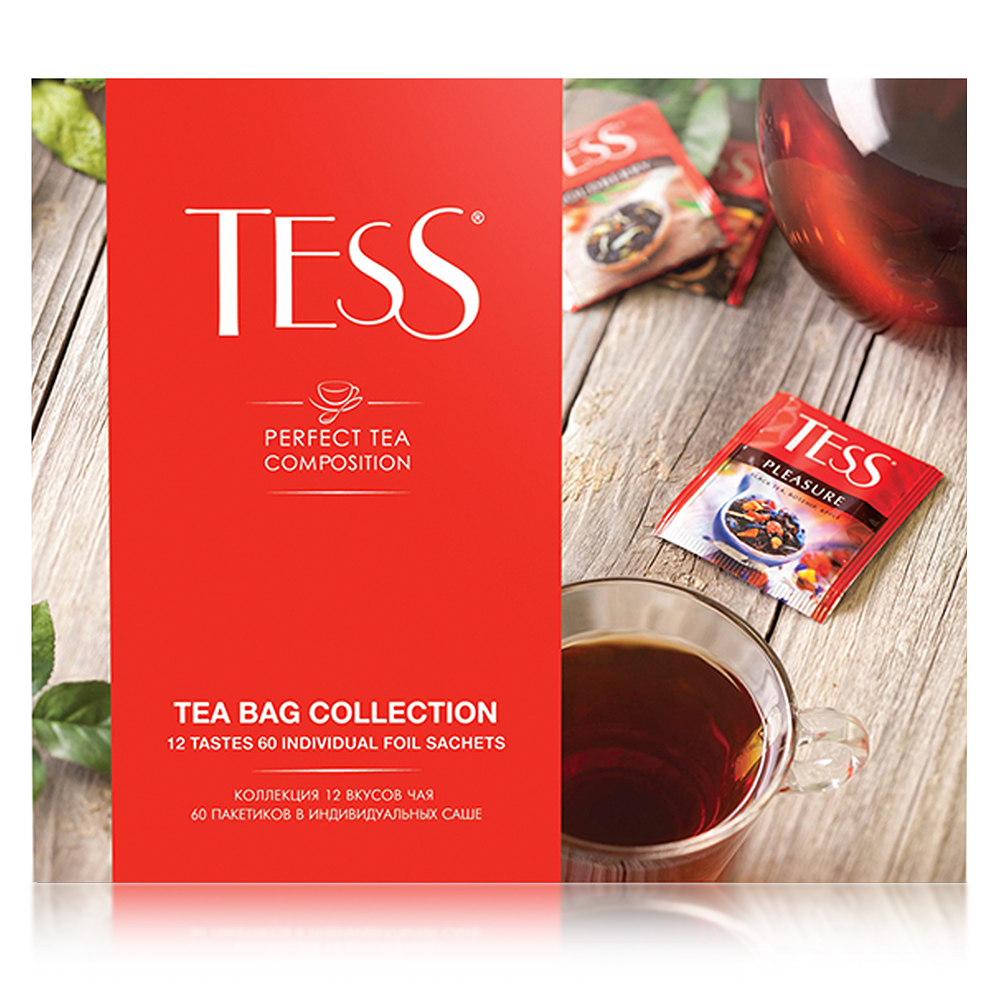 Набор подарочный TESS пакетированного чая 60пак 12 видов - фото 3 - id-p47907020