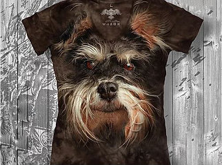 "Собачка" Женская футболка варенка с 3D принтом