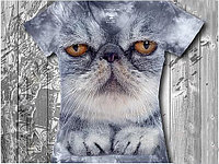 Кот важный Женская футболка варенка с 3D принтом