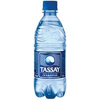 Вода минеральная TASSAY с газом, 0,5л, пластик