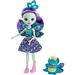 Mattel Enchantimals DYC76 Кукла Пэттер Павлина, 15 см