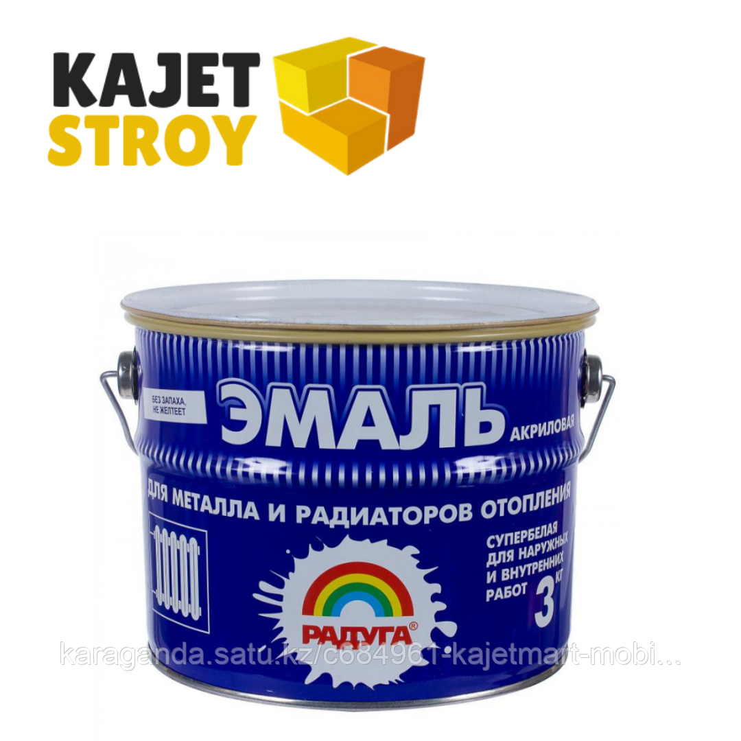 ЭМАЛЬ для радиаторов отопления, полугляцевая, 3 кг
