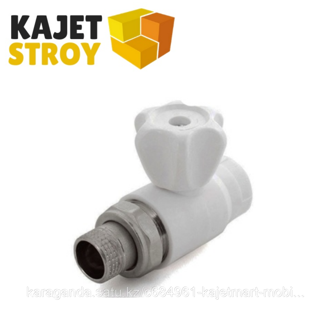 Кран шаровой для радиатора 25*3/4 прямой, РТП (10/40)