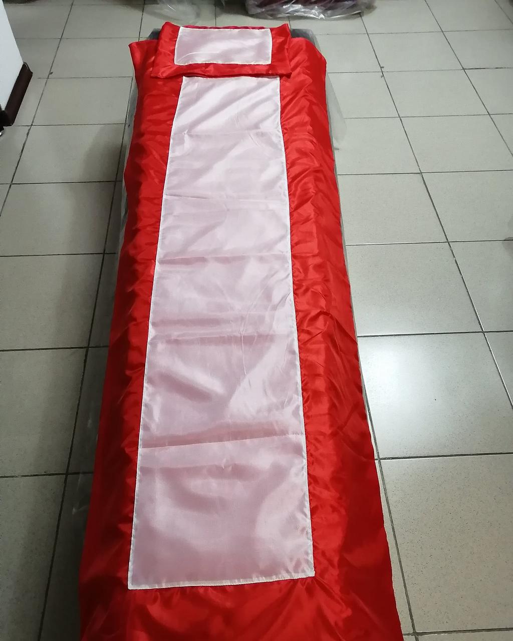 Гроб обитый тканью, корейский набор, венки, катафалки