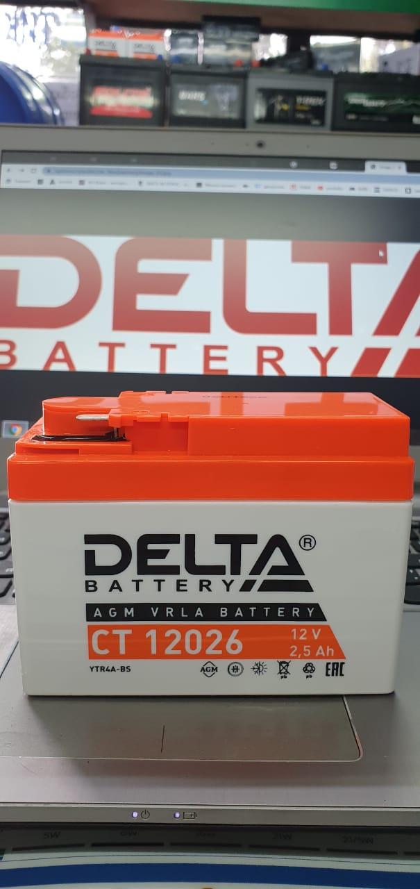 Аккумулятор DELTA CT12026 YTR4A-BS 12v 2.5Ah AGM/VRLA battery - фото 2 - id-p77086640