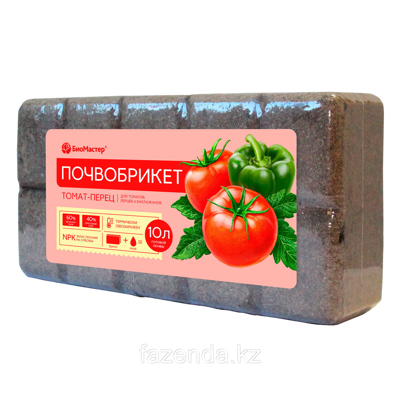 Почвогрунт  брикет  томат и перец 10л БиоМастер