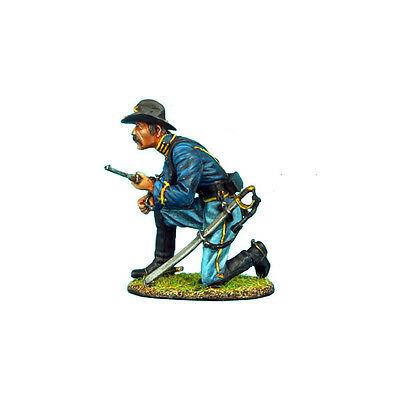 Коллекционный солдатик, Гражданская война США, Спешившийся Кавалерист перезаряжающийся на колене - фото 3 - id-p77086744