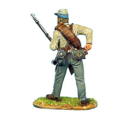 Коллекционный солдатик, Гражданская война США, Пехотинец 13-го Алабамского полка, готовит порох - фото 3 - id-p77086754