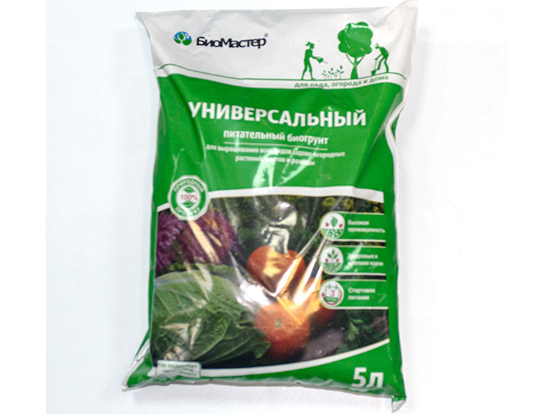 Почвогрунт универсальный сад-огород 5л БиоМастер