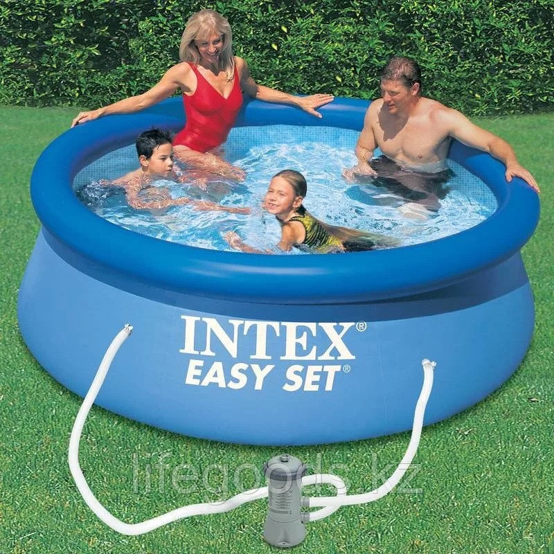 Надувной бассейн круглый 244х76см с фильтр-насосом Intex 28112 - фото 2 - id-p77090184