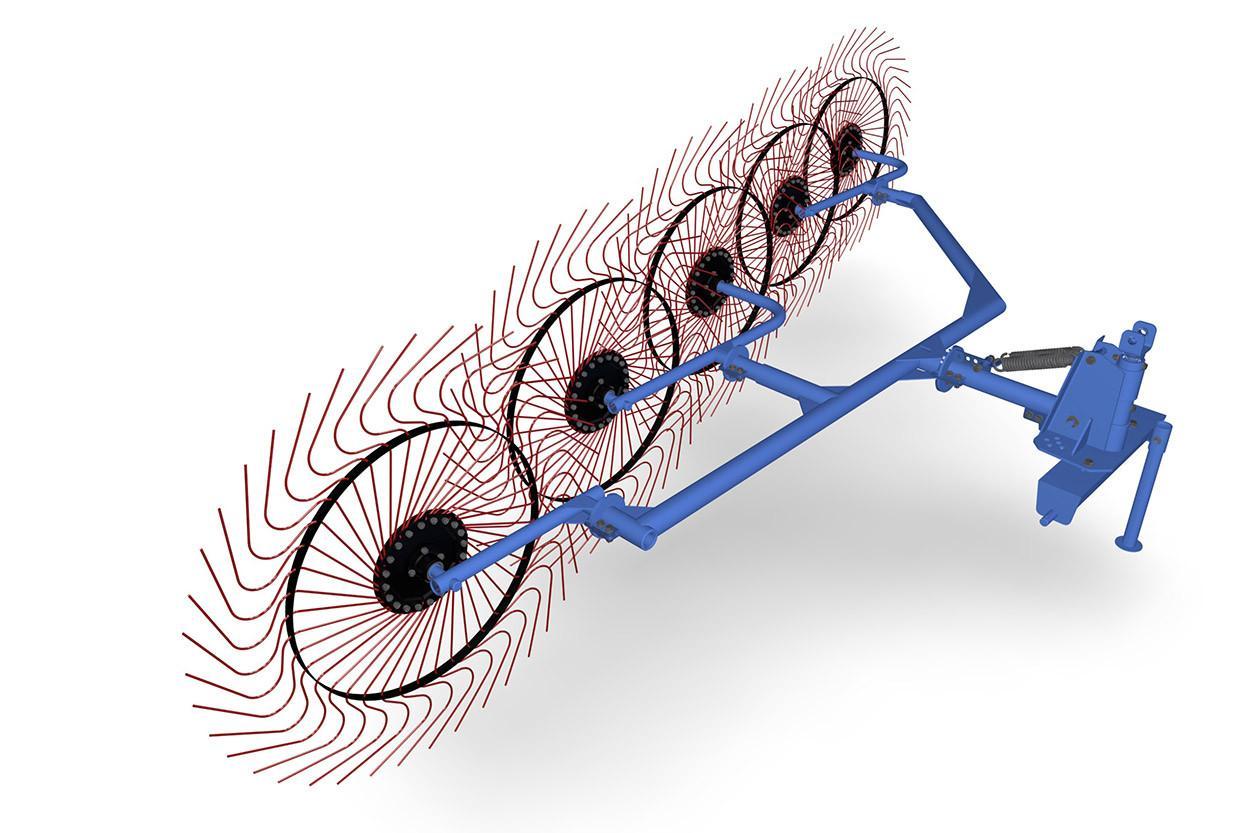 Грабли ворошилка 5 колесные - фото 1 - id-p65164087