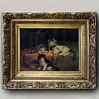 «Игра котят»  Cornelis Raaphorst  (1875-1954)