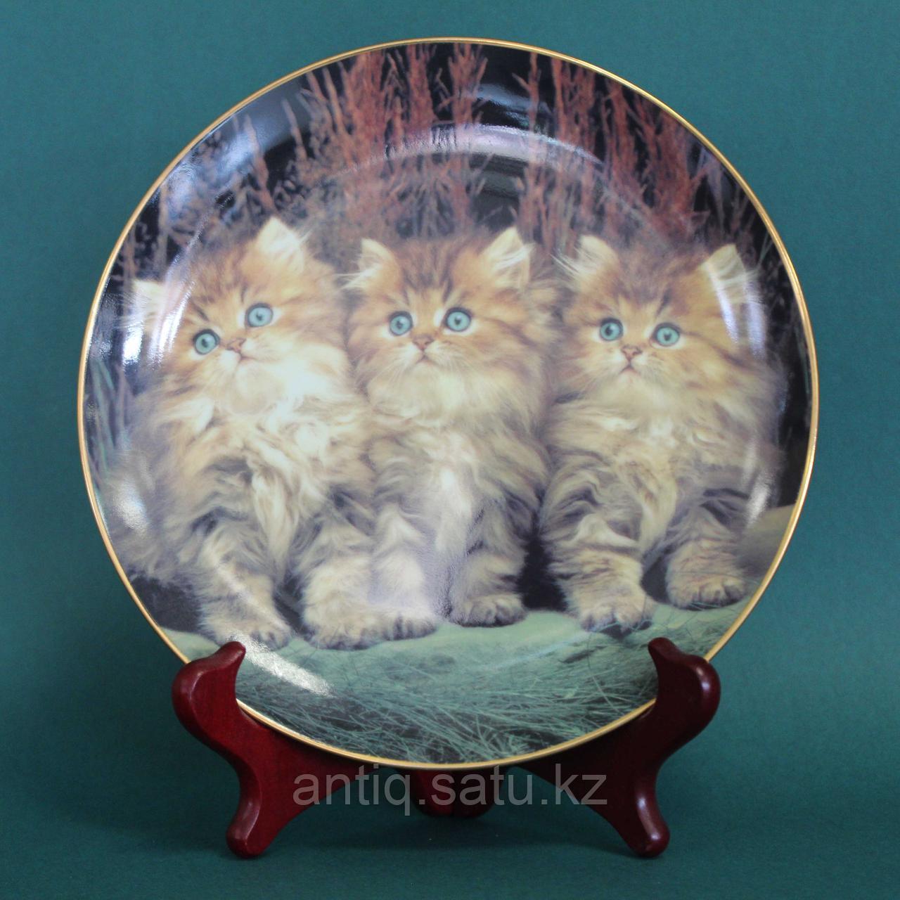Коллекционная тарелка «Три котенка» Великобритания
