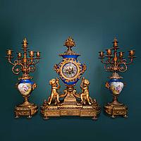 Часовой гарнитур в стиле Людовика XV Часовая мастерская Vassy Jeune