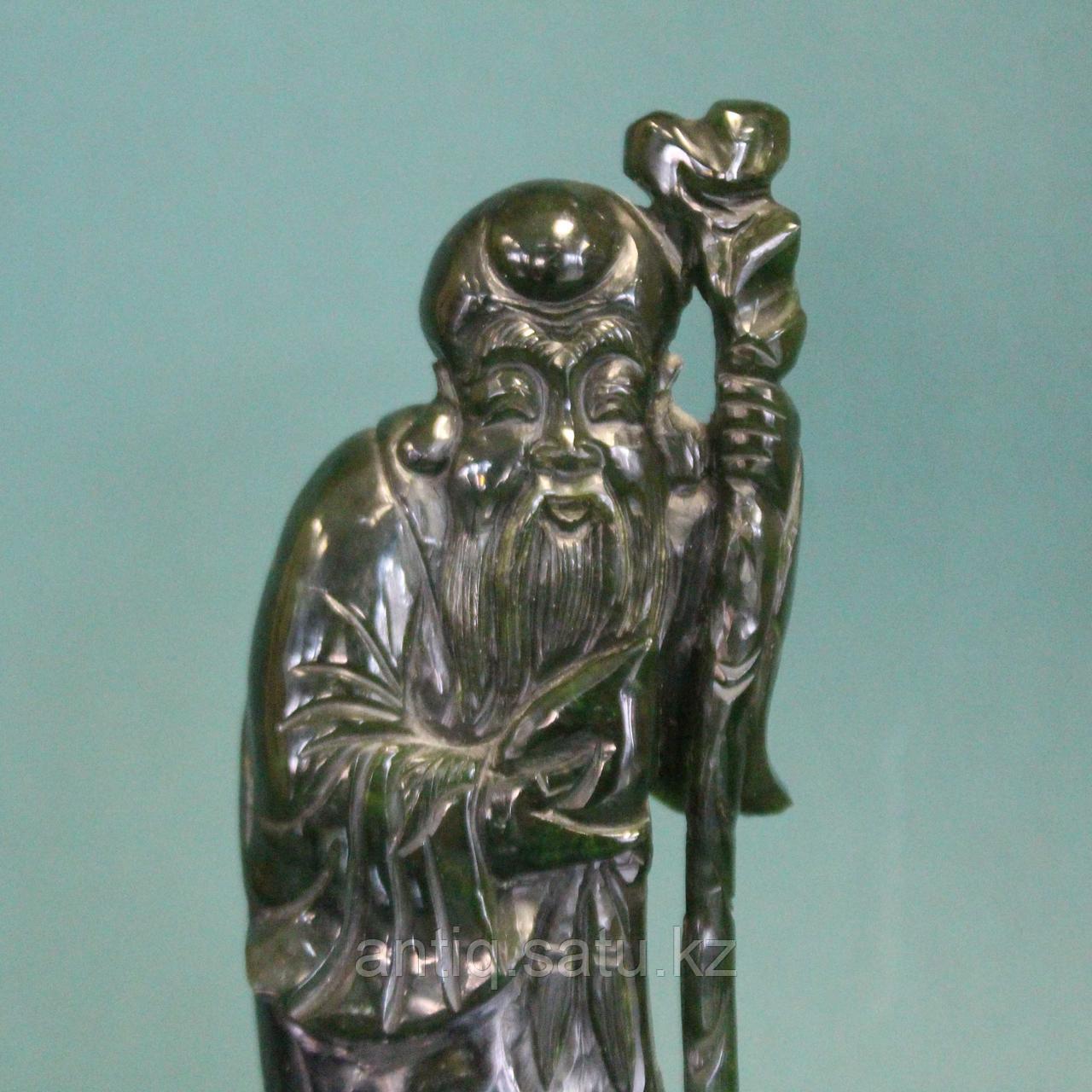 Шоусин один из семи богов счастья, приносящий здоровье, исцеление от тяжелых недугов и долголетие. НЕФРИТ - фото 2 - id-p77096737