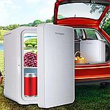 Мини холодильник автомобильный HYUNDAI с двойной системой охлаждения 12V/220V, фото 7